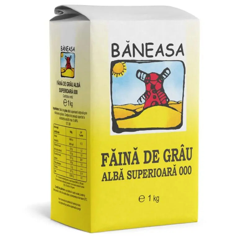 Făină albă superioară 000 Băneasa 1Kg